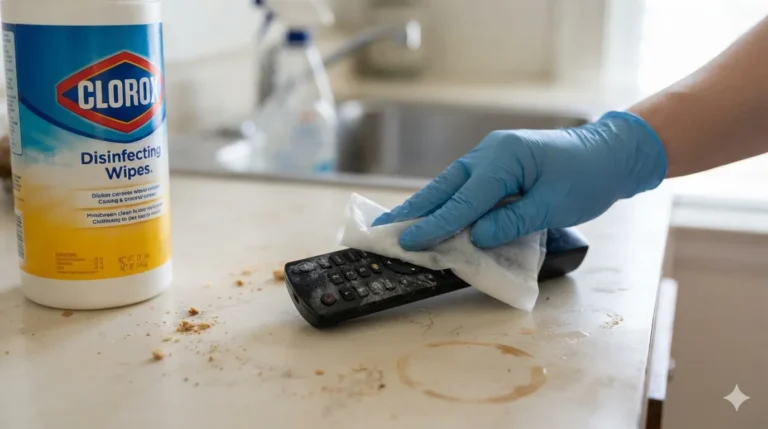 A member of family flu, kitchen counter has remnants of last night's meal there, while remote control has not been cleaned since. well, since no one can remember. This often is time when people resort to their Clorox wipes rather than a spray bottle a rag. They are designed for speedy in-between clean.