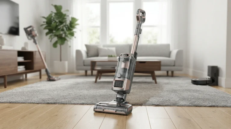 Shark has built a reputation as the brand that offers premium-feeling vacuum performance without the premium price tag that comes with some of its higher-end competitors. Owned by SharkNinja, the same company behind Ninja kitchen appliances, Shark leans heavily on proprietary technologies like DuoClean and self-cleaning brushrolls to compete directly with pricier brands on genuine cleaning performance.