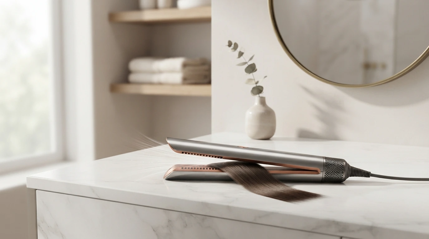 The Dyson Airstrait takes a genuinely different approach to hair straightening than the flat irons most people grew up using. Instead of heated plates clamping down on hair, it uses controlled airflow to dry and straighten simultaneously, aiming to reduce the kind of direct heat contact that contributes to long-term hair damage.
